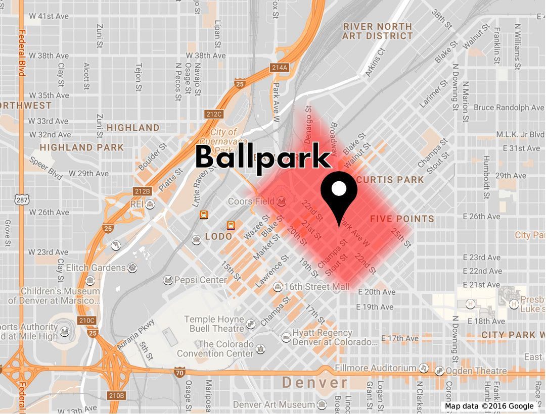 Ballpark District street scene
